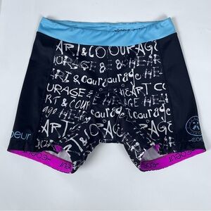 Coeur Women's AOP Hearts And Courage 5" Performance Shorts Size M; Athletic